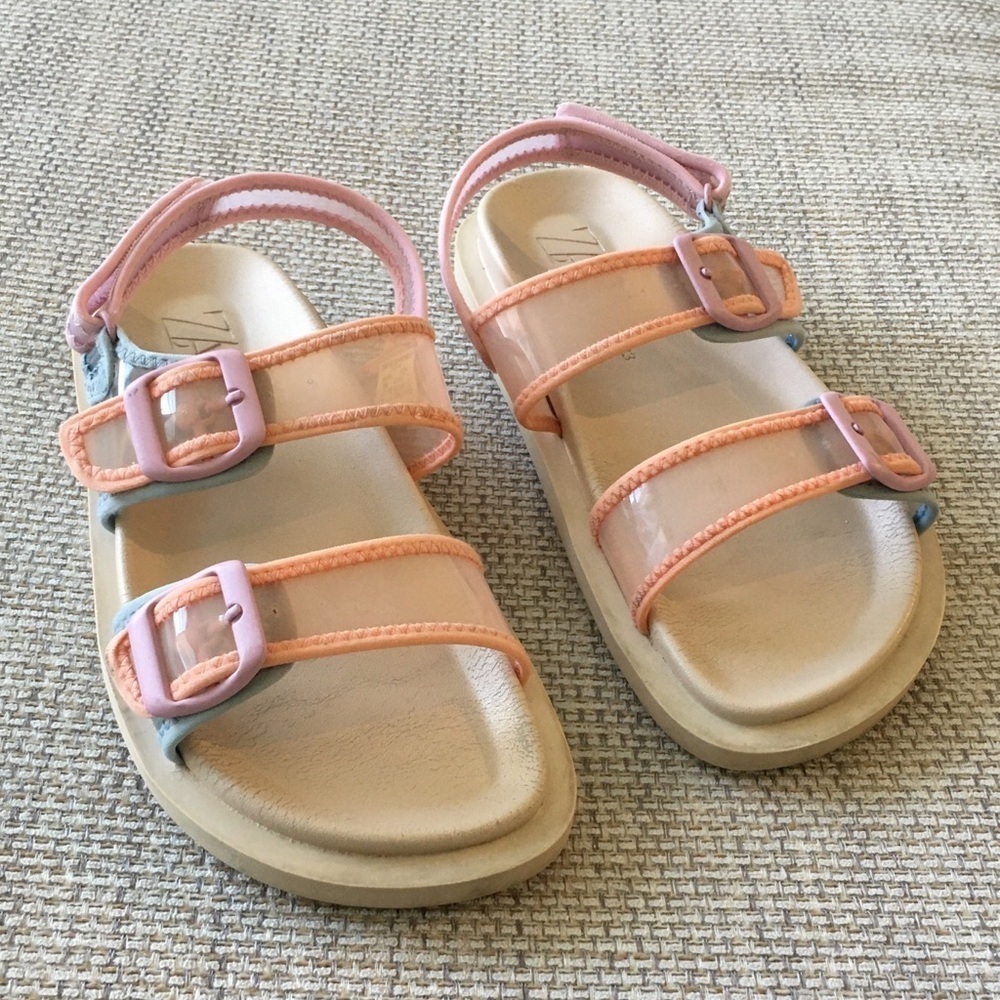 ZARA Stylish Kids Sandals in Pink and Orange 33